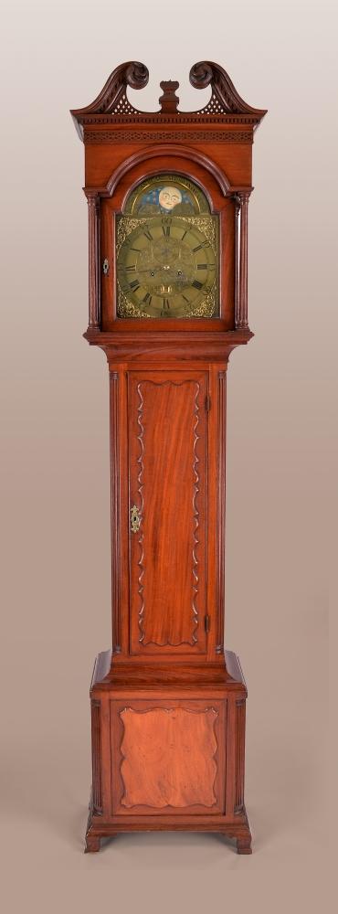 full front view of clock