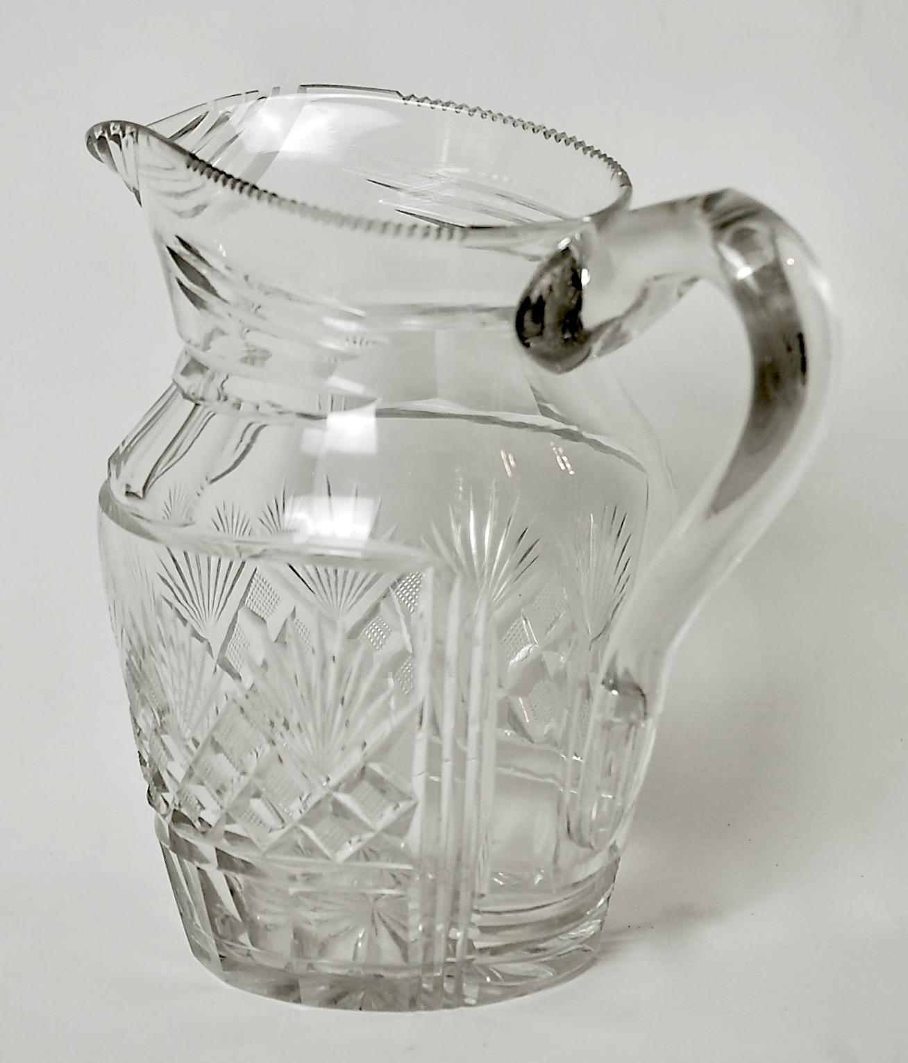 1983.119 glass pitcher