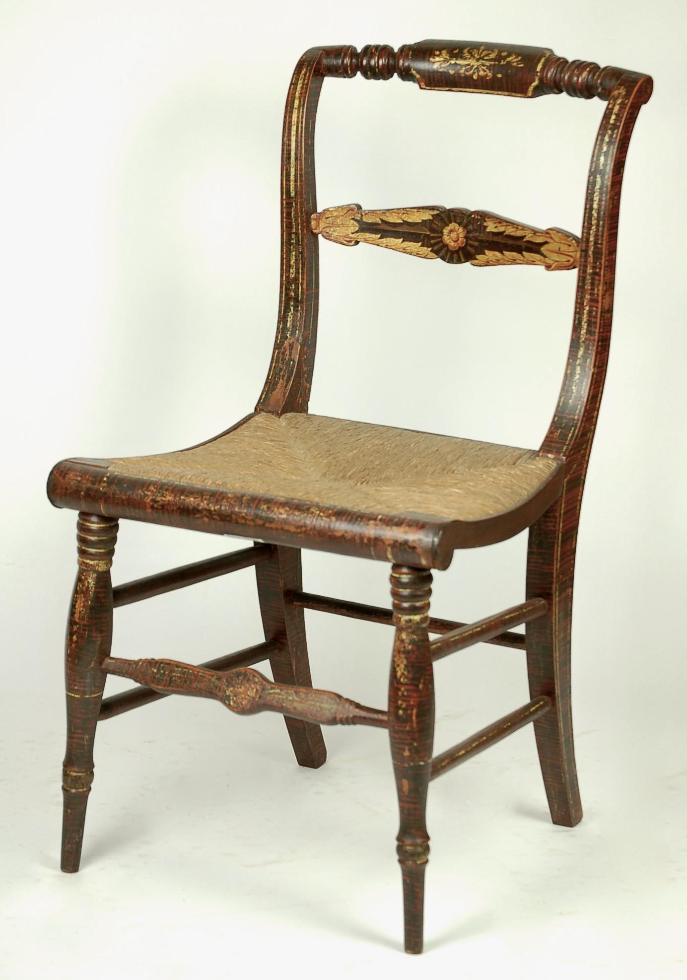 1984.4 rosewood-grained side chair