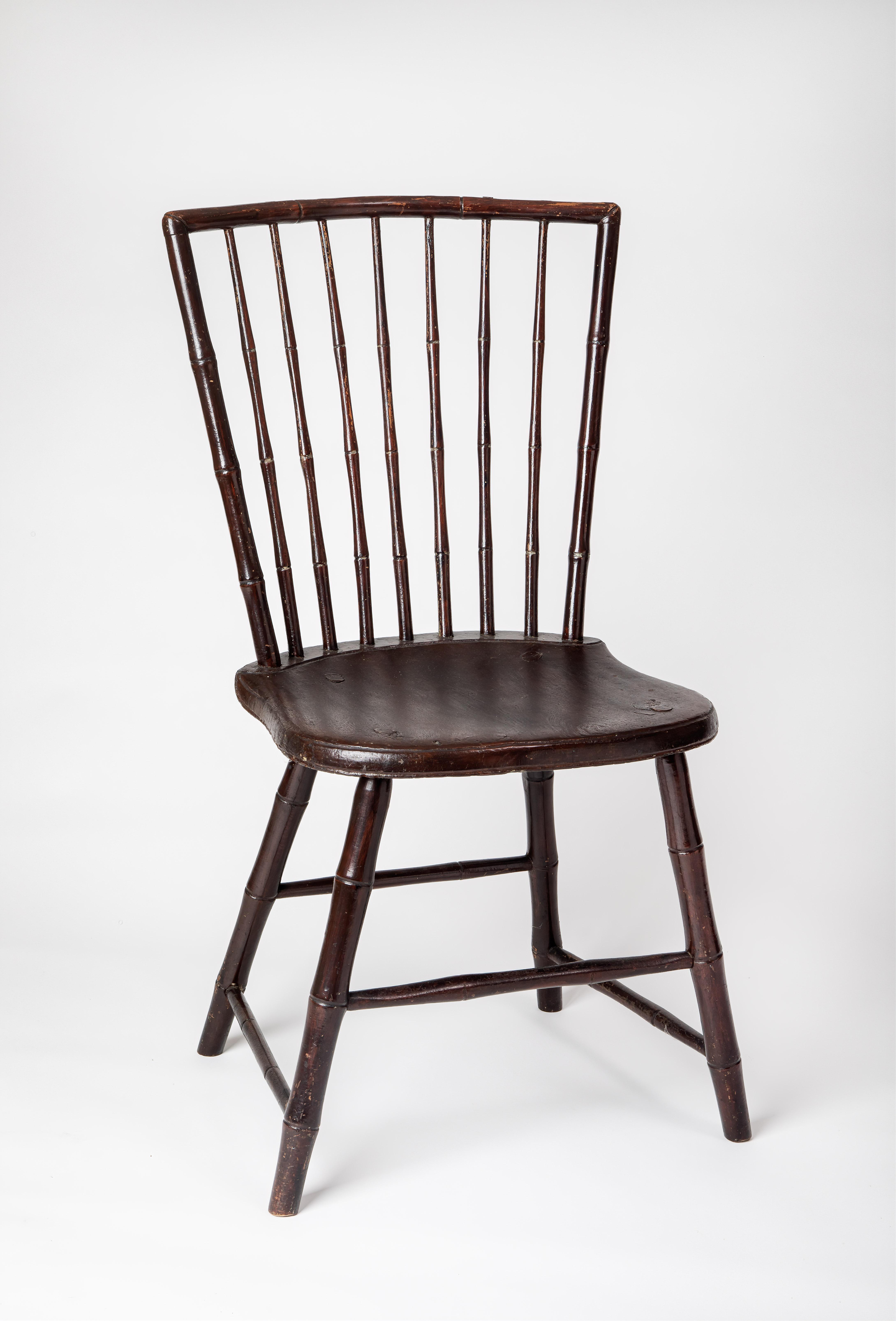 Square-back Windsor side chair